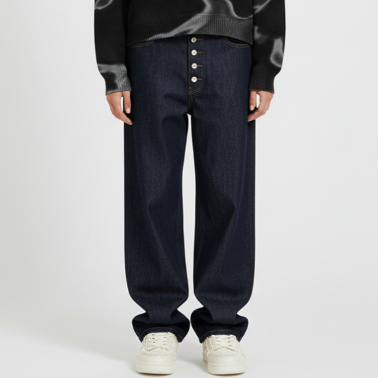 Denim Baggy Pants - Blue