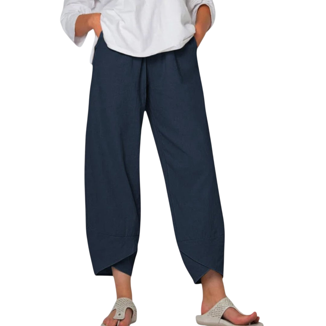 Neve – Pantaloni estivi leggeri con orlo moderno