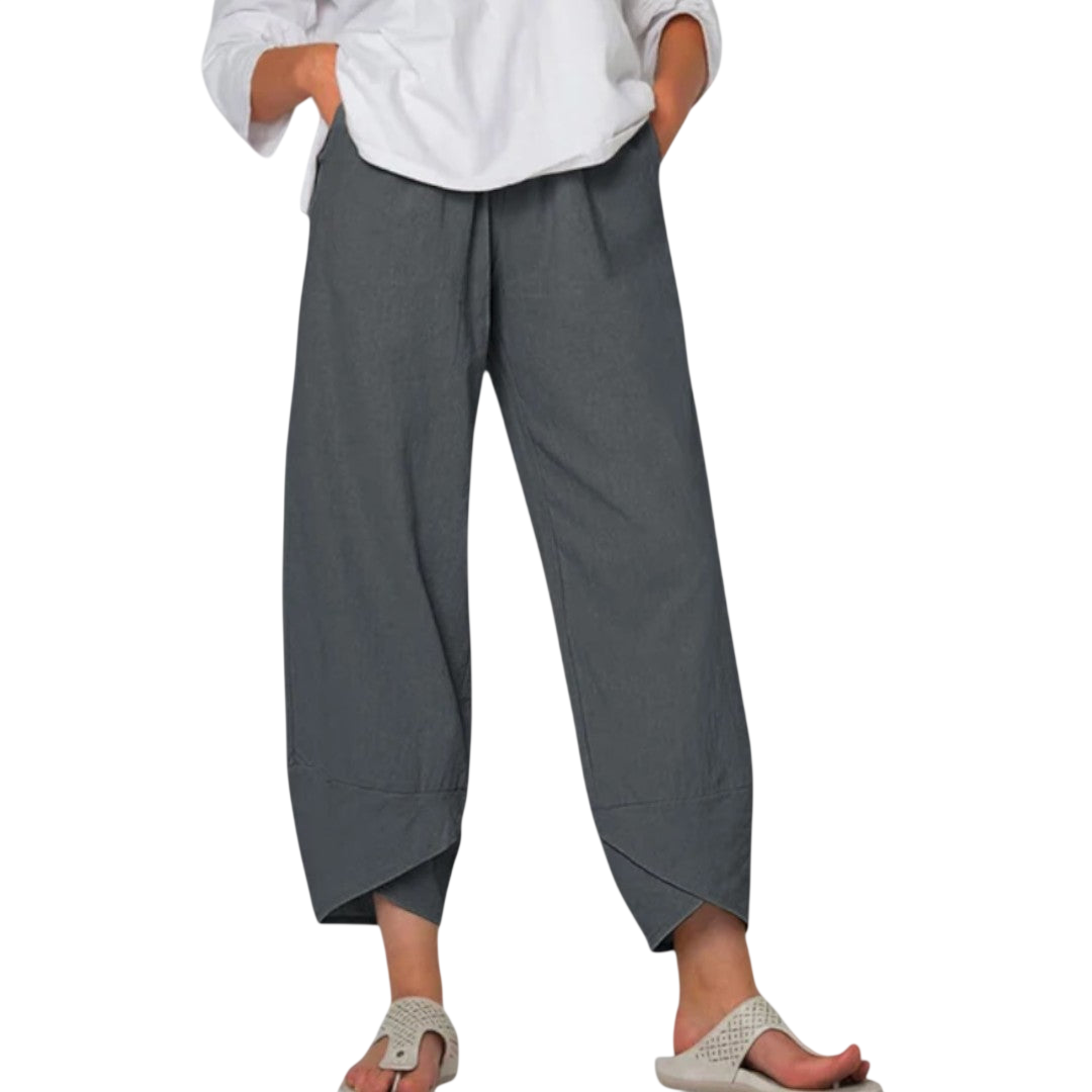 Neve – Pantaloni estivi leggeri con orlo moderno