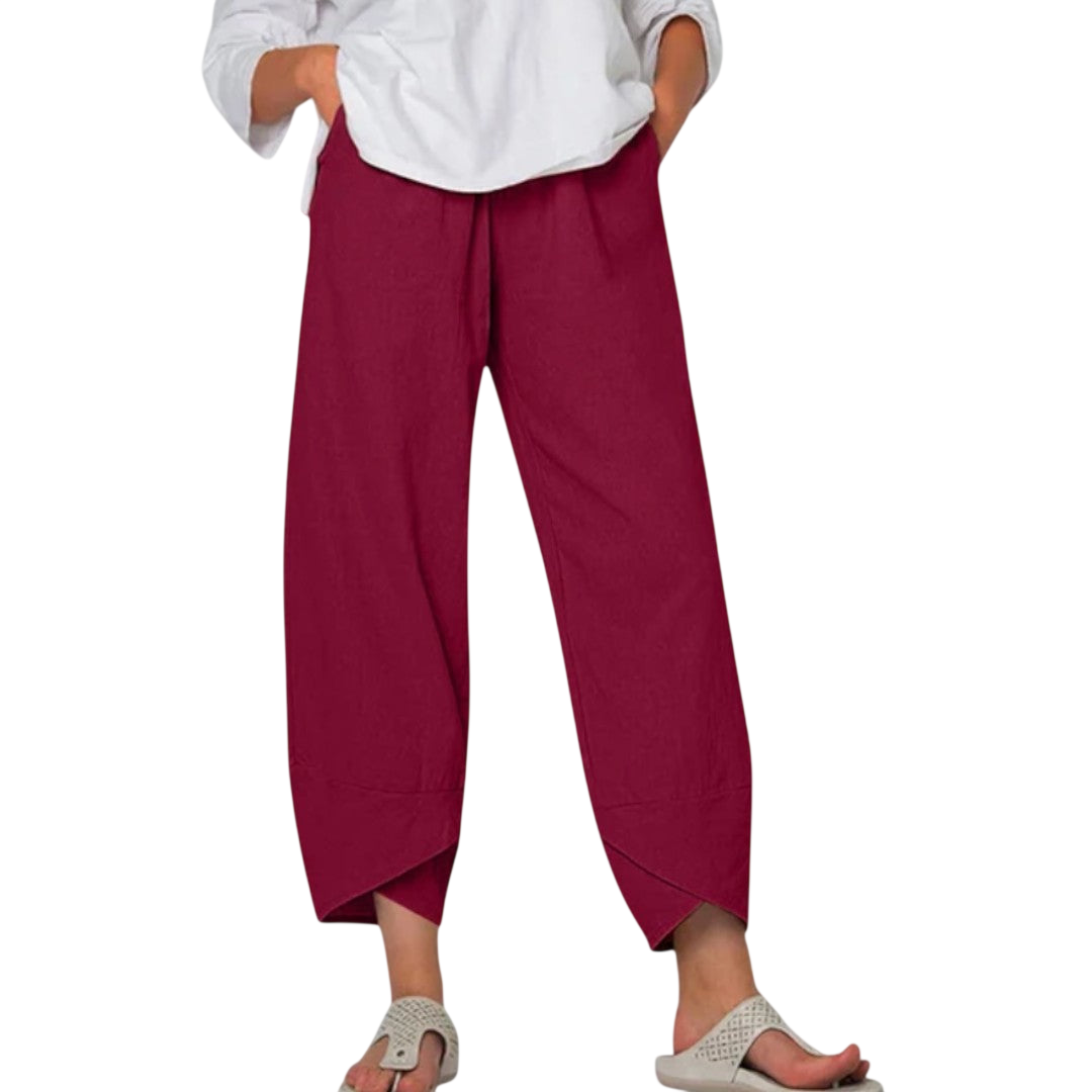 Neve – Pantaloni estivi leggeri con orlo moderno