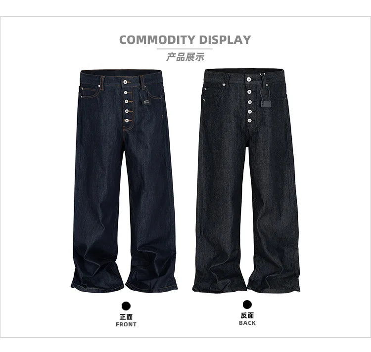 Denim Baggy Pants - Blue