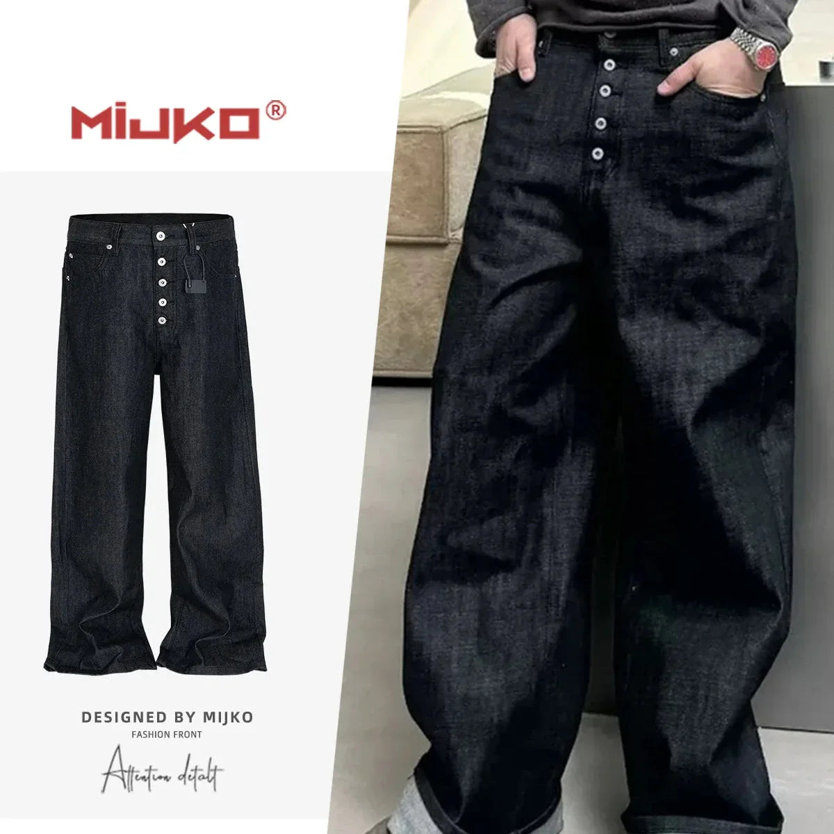 Denim Baggy Pants - Blue