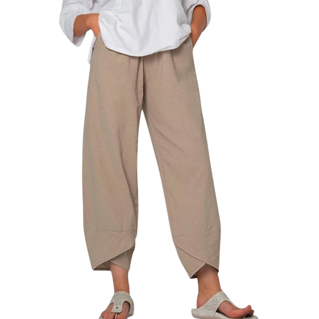 Neve – Pantaloni estivi leggeri con orlo moderno